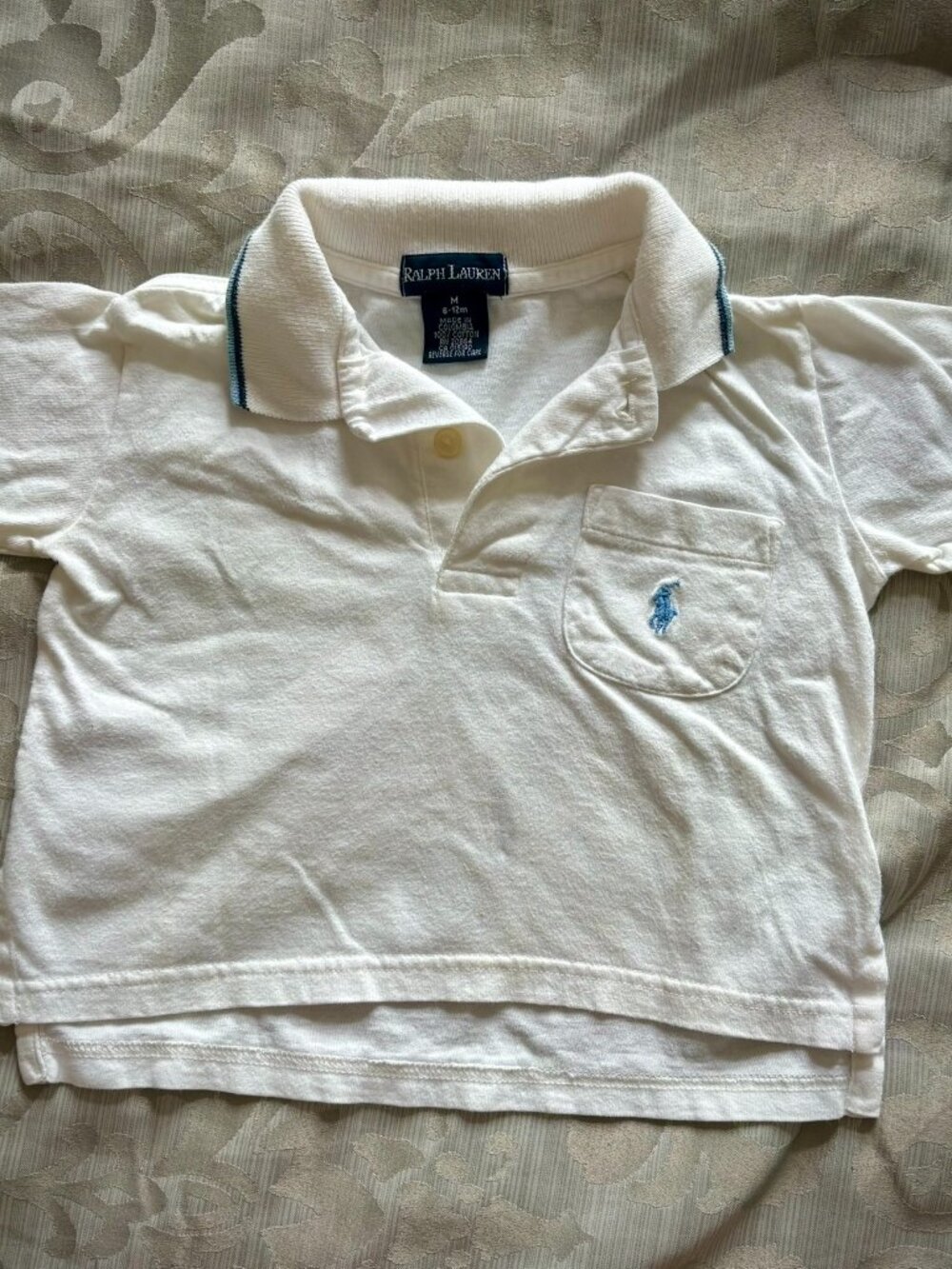 Ralph Lauren 6-12M boys white polo